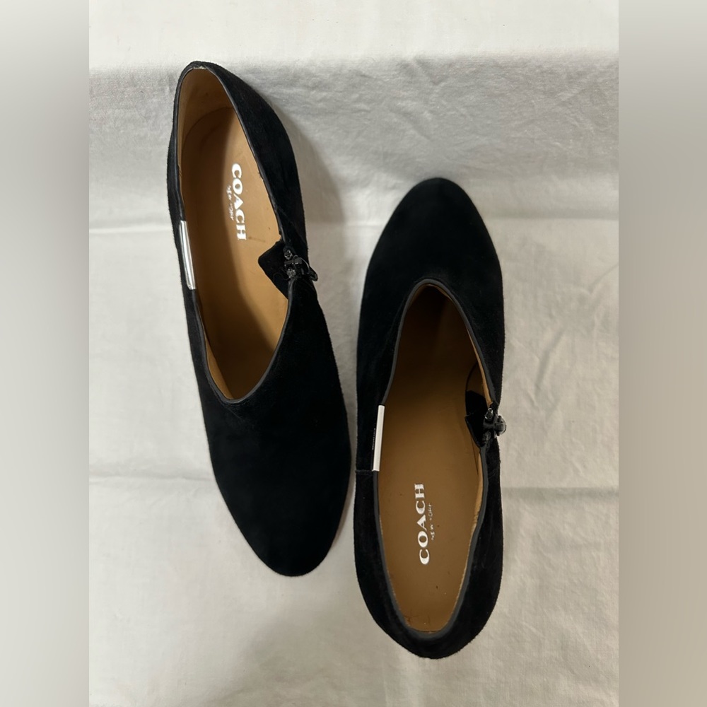 Coach bottie heels. Heels are 3.5 inches.